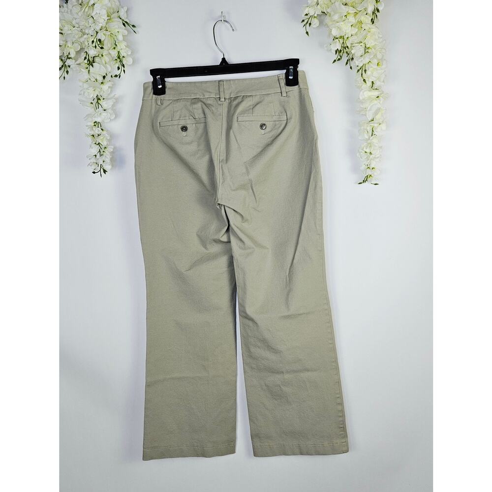 Eddie Bauer Curvy Fit Chino Pants Women 8 Khaki Tan Stretch Casual Office Career - Picture 2 of 12